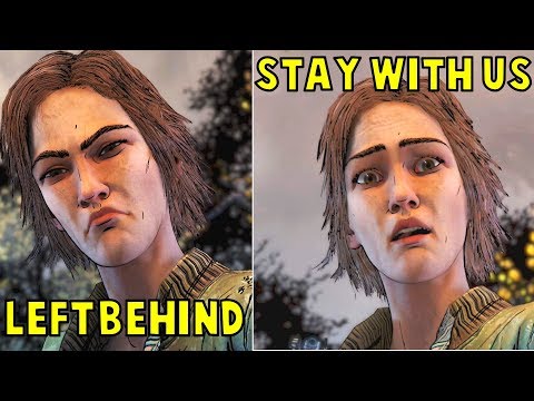Lee LEFT Lilly Behind vs Let Her STAY With Us -All Outcomes- The Walking Dead The Final Season