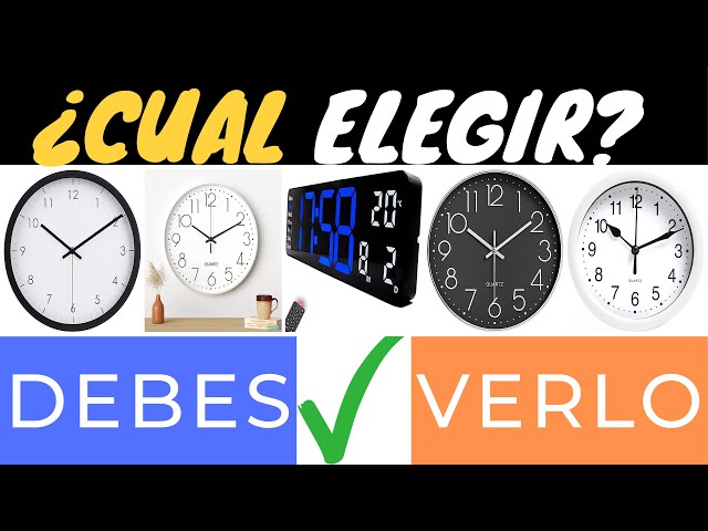Vídeo relacionado con ALEENFOON Reloj de Pared Acrílico y Madera Silencioso, Funciona con Pilas, con Péndulo, Números Romanos Modernos Reloj Pared para Sala de Estar, Cocina, Baño u Oficina (28,5 x 39 cm)