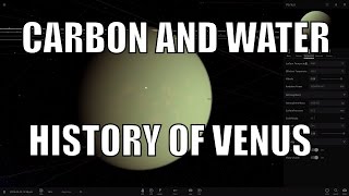 History of Venus, Its Atmosphere, Water and Carbon - Universe Sandbox²