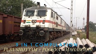 preview picture of video '[3 in 1] Speeding Trains : Purushottam + Mahabodhi + Poorva'