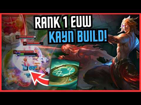 Rank 1 EUW KAYN BUILD IS ACTUALLY INSANE!