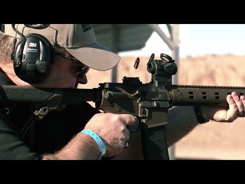 SHOT SHOW 2015 RANGE DAY - AIMPOINT MICRO T2 and ACO