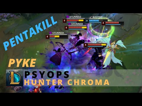 PsyOps Pyke Pentakill Ultimate Music Hunter Chroma - League Of Legends