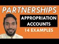 Partnerships Appropriation Accounts 14 Worked Examples CSEC PoA