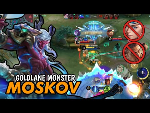 Monster Moskov Deadly Spear Build! And Shutdown All Enemies - Top 1 Global Moskov  - MLBB