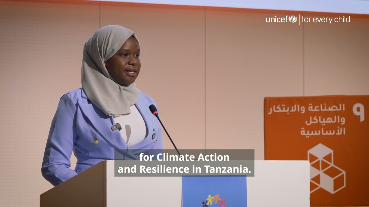 UNICEF Youth Advocate Madina Kimaro's speech #ForEveryChild on World Children's Day 2024