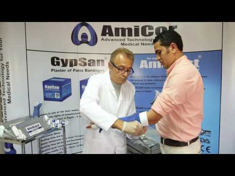 the AmiCast (below elbow application).