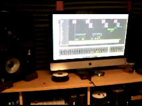 Marlon Dane in the Studio recording "Maybe"