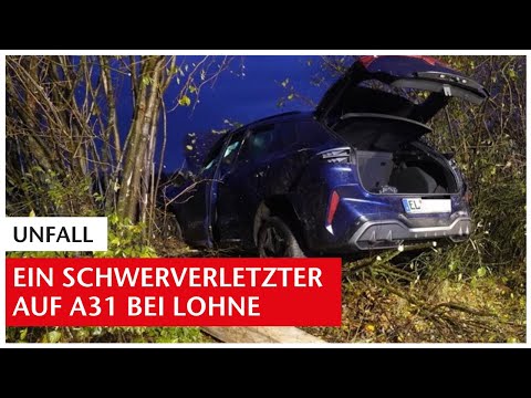 Accident on the A31 near Lohne: Cupra ends up in the embankment, one injured | GN-Online
