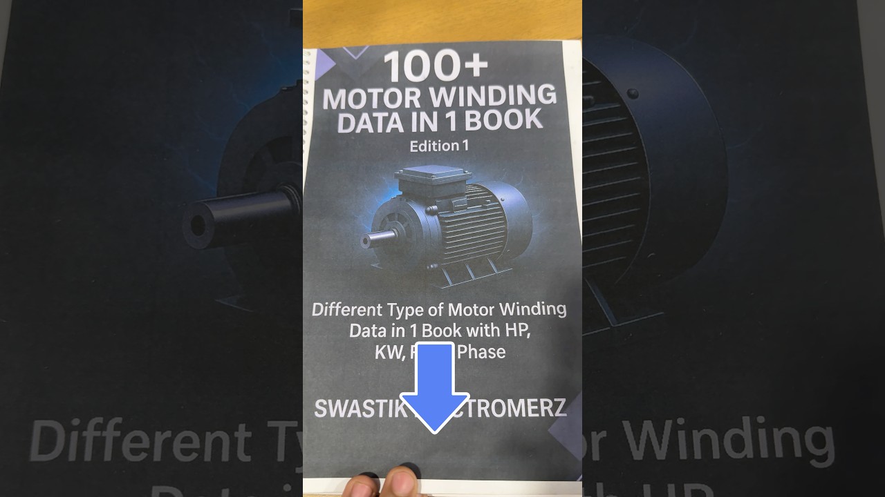👆🏻👆🏻100+ motor winding data ebook in pdf format #motor #winding #shorts #electrical #youtube