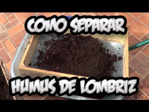 COMO SEPARAR EL HUMUS