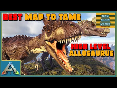 ARK: BEST Free Map For Finding ALLOSAURUS & Spawn Locations | THE CENTER