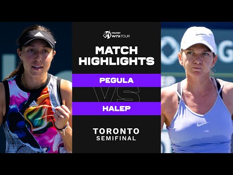 Теннис Jessica Pegula vs. Simona Halep | 2022 Toronto Semifinal | WTA Match Highlights