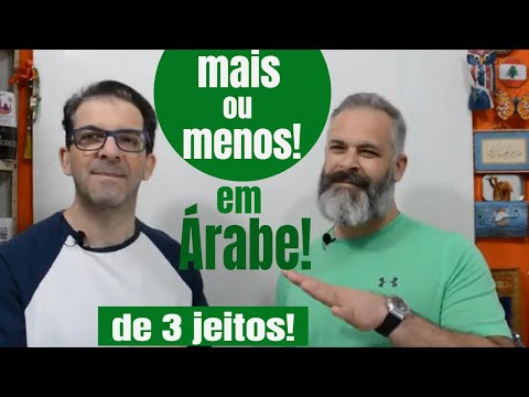 "Mais ou Menos!" em ÁRABE, de 3 maneiras! ft. Nasser!