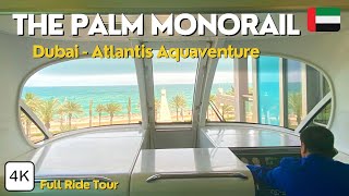 Dubai Palm Monorail 🇦🇪 Experience Dubai's Palm Jumeirah from Above in an Unforgettable Ride | 4K