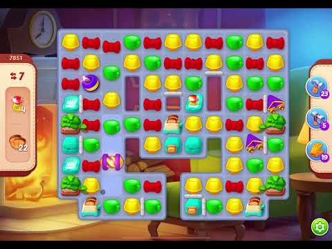 HomeScapes Level 7851 no boosters (14 moves)