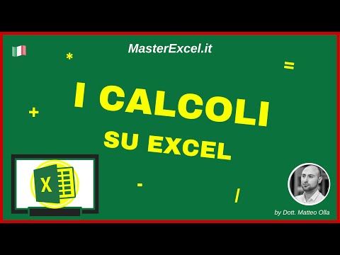 MasterExcel.it - ​​Tutorial: Calculations with Excel Part 1 | Addition, Subtraction, Multiplicati...