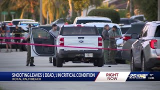 Fatal shooting in Royal Palm Beach leaves one dead, another injured