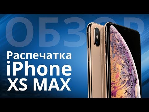 iPhone XS MAX: распечатка
