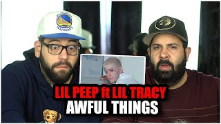 HE BECAME HELLBOY BRO!!! Lil Peep - Awful Things ft. Lil Tracy (Official Video) *REACTION!!