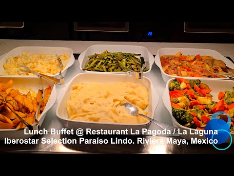 Iberostar Selection Paraíso Lindo, Riviera Maya. Lunch buffet @ Restaurant La Pagoda / La Laguna