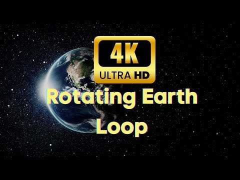 4K Rotating Earth Loop 1 Hours