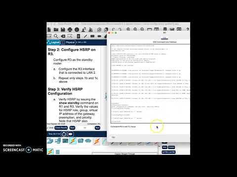9.3.3 Packet Tracer - HSRP Configuration Guide