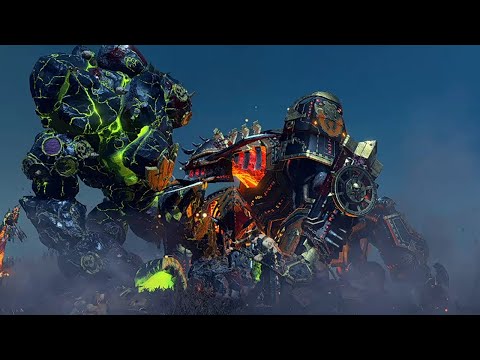 Total war WARHAMMERS III (Chaos Dwarfs VS Greenskins)