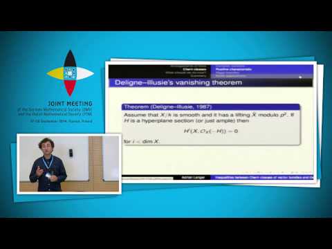 Adrian Langer: Inequalities between Chern classes of vector bundles and their applications