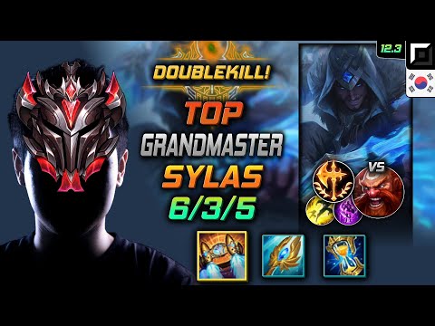 GrandMaster Sylas Top vs Gragas - 천상계 탑 사일러스 벨트 정복자 - LOL KR 12.3