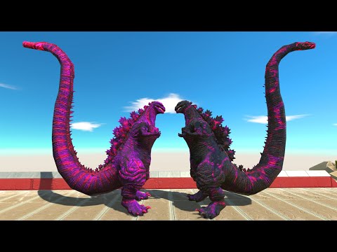 Monster Shin Godzilla Vs Monster Shin Godzilla Purple Death run Animal Revolt Battle Simulator
