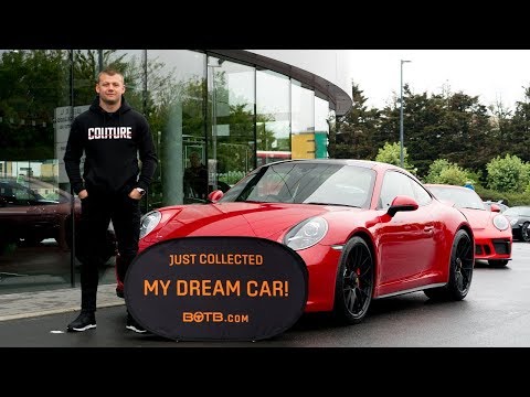 Winner Tom Harvey collects his Porsche 911 Carrera 4 GTS!