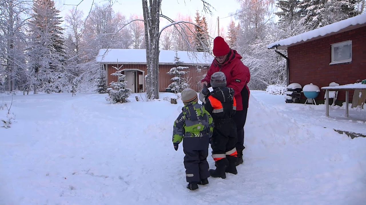 Making snow, January 2016