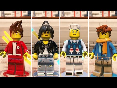 The LEGO Ninjago Movie Videogame - How to Unlock all Ninjas (High School)