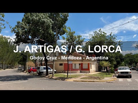 Recorrido Calle José Artigas y García Lorca - Godoy Cruz - Mendoza - Argentina