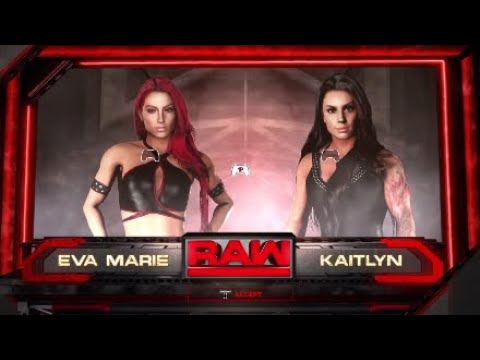 WWE 2K18: Eva Marie Vs Kaityln