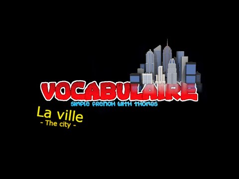 15 PLACES in TOWN in FRENCH (Part 1) - BASIC VOCABULARY for Beginners