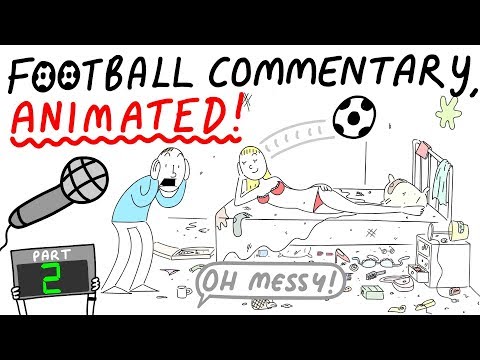 Crazy Football Commentary, Animated! (part 2) Video