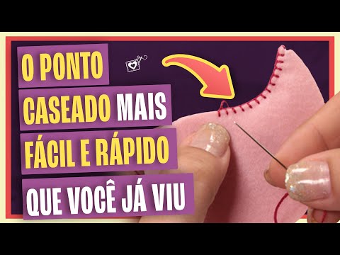 Ponto CASEADO no Feltro SUPER FÁCIL de Fazer | com Karen Salustiano