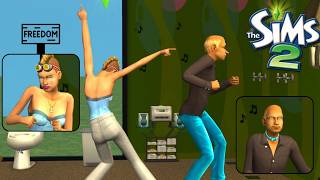 🏠 4 Sims, 1 Tiny House, NO CONTROL! | Sims 2 Chaos Autopilot Experiment (No Commentary)