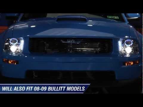 Mustang Raxiom Chrome Projector Headlights - CCFL Halo (05-09 GT, V6) Review