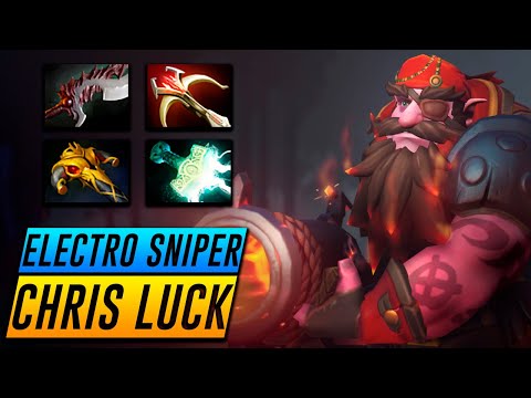 Chris Luck Sniper - ELECTRO SNIPER - Dota 2 Pro Gameplay [Watch & Learn]