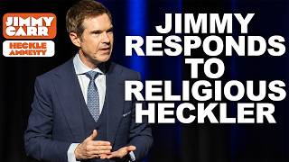 Ambitious Audience Member Offers to Help Jimmy Carr Find God 