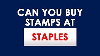 Does Staples Sell Stamps