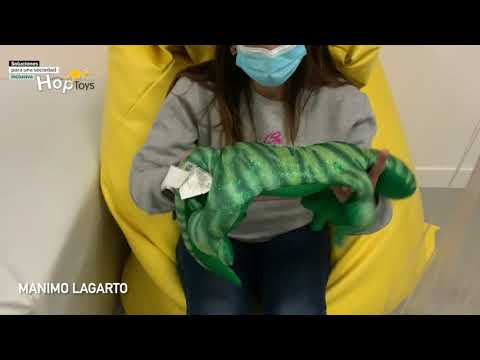 Cartel del vídeo de YouTube para Manimo - Lagarto lastrado verde 2 kg