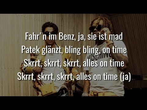 UFO361 feat. GUNNA - ON TIME (Official HQ Lyrics) (Text)