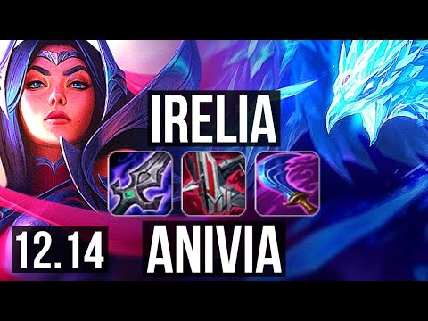 IRELIA vs ANIVIA (MID) | 3.5M mastery, 1800+ games, 6 solo kills | NA Master | 12.14