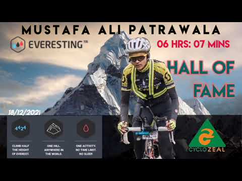 Half Everesting -  New 🇮🇳 NATIONAL Record - Hall of Fame by Mustafa Ali Patrawala