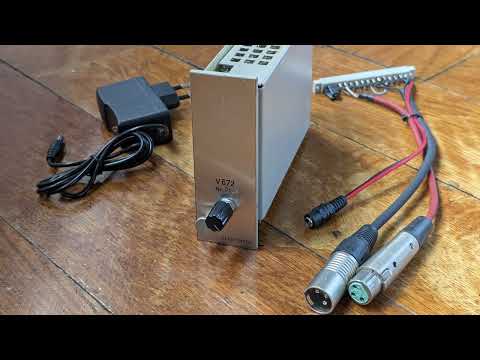 With audio demo: Vintage Telefunken V672 mic preamp - first version - variable gain 30 .. 60 dB - plug & play - fully recapped image 10