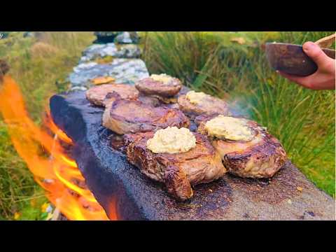 Most Satisfying Fire Cooked Meats | ASMR Cooking in Nature